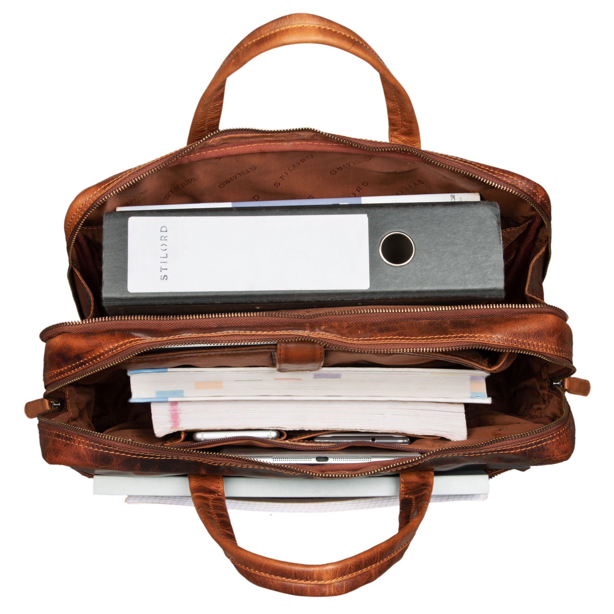 Ledertasche Umhängetasche Büro Vintage
