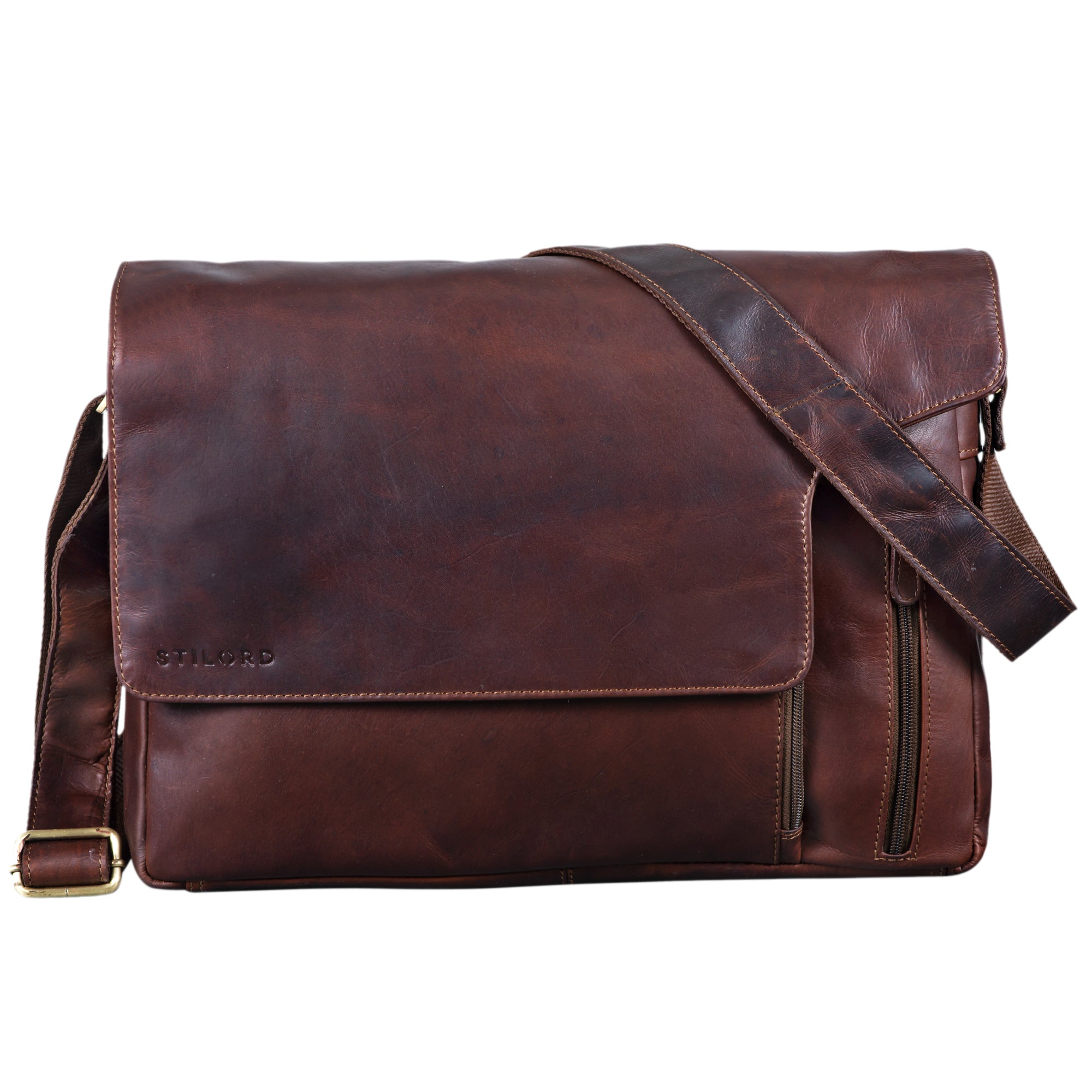 Vintage Laptoptasche Leder 15.6 Zoll