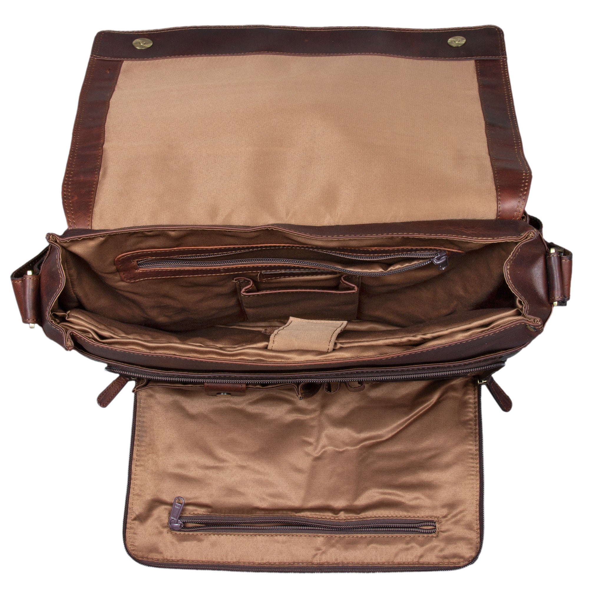Leder Schultertasche Vintage