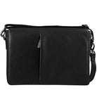 15,6 Zoll Ledertasche zum Umhängen Laptoptasche schwarz