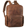 STILORD "Polino" Mochila hombre cuero auténtico trabajo portátil 15.6 pulgadas