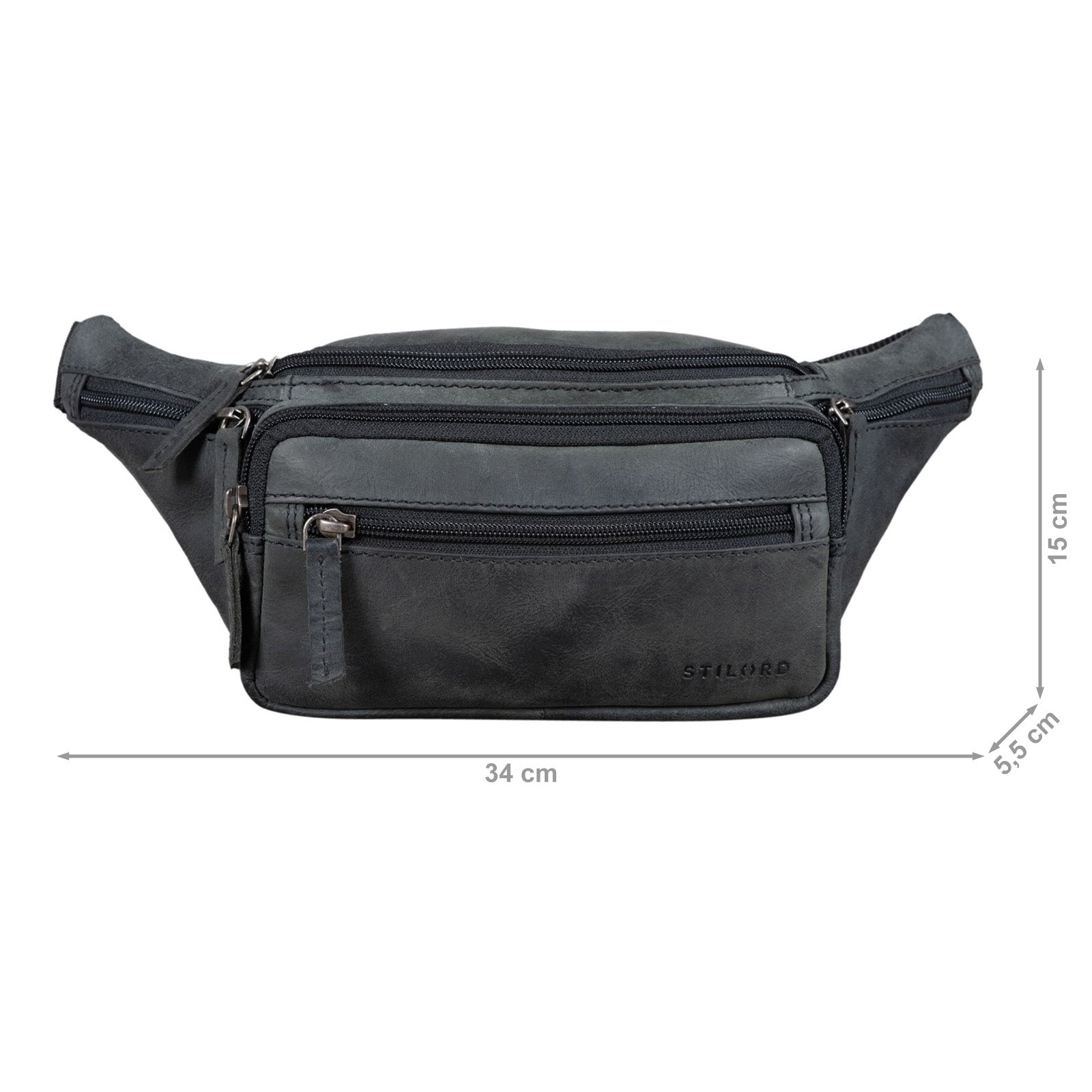 Klassische Leder Bauchtasche Herren Damen