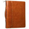 "Justus" Portafolio de piel vintage con asa