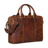 "Zacharias" Maletín Vintage De Cuero Business XL 15,6"