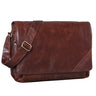 Segunda opción "Nick" Bolso de mensajero de cuero vintage