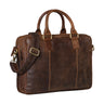 "Zacharias" Maletín Vintage De Cuero Business XL 15,6"