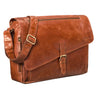 Segunda opción "Merlin" Bolso bandolera grande de piel vintage