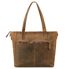 Tote Bag Leder braun aus der Rückansicht