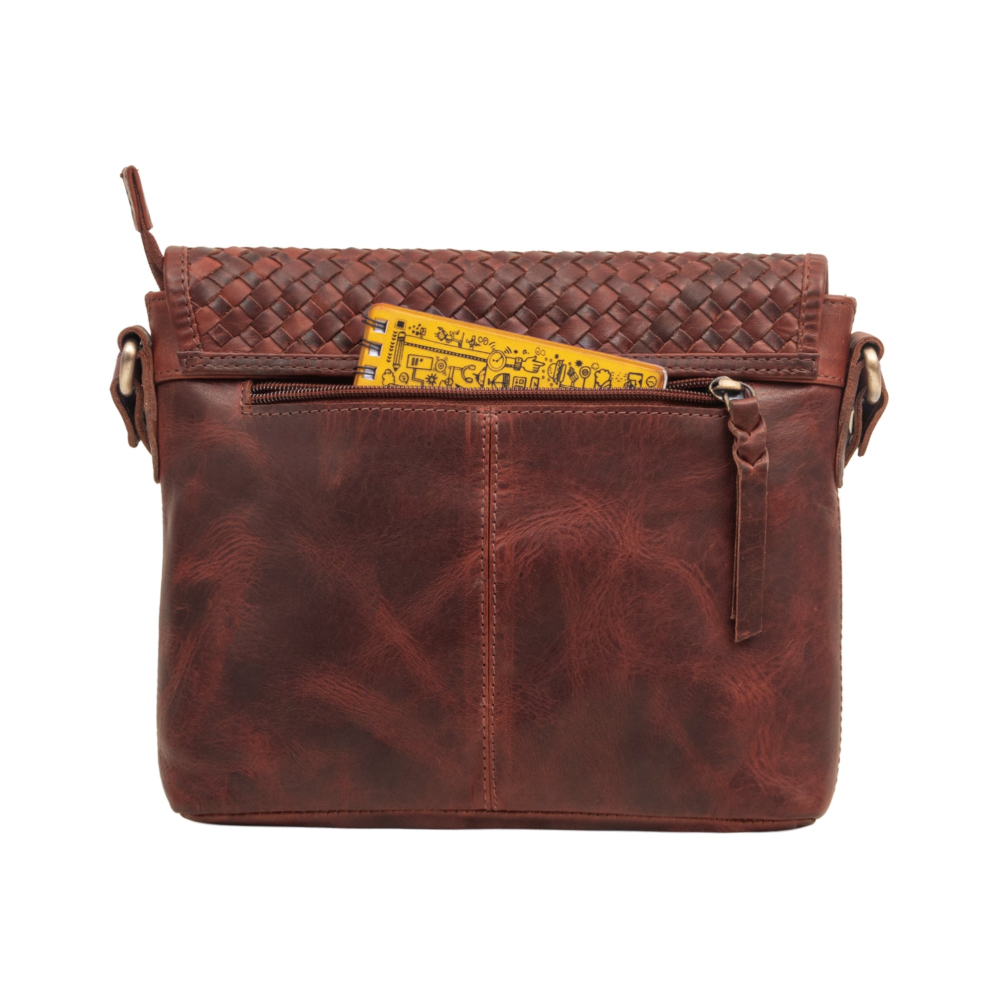 Ausgehtasche Cognac Braun elegant Büffelleder
