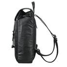 Retro Rucksack Damen Leder schwarz