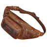 "Caspar" Vintage Bolso de Cintura Riñonera Piel Auténtica