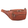 Bolso riñonera bandolera de piel estilo retro