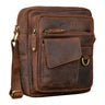 "Ryan" Bolso De Cuero Hombre Pequeño Vintage Para Llevar Al Hombro