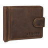 "Lino" Cartera Cuero con Clip para Billetes y Bolsillo Monedas