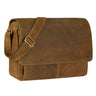 "Como" Bolso bandolera vintage de cuero para hombre