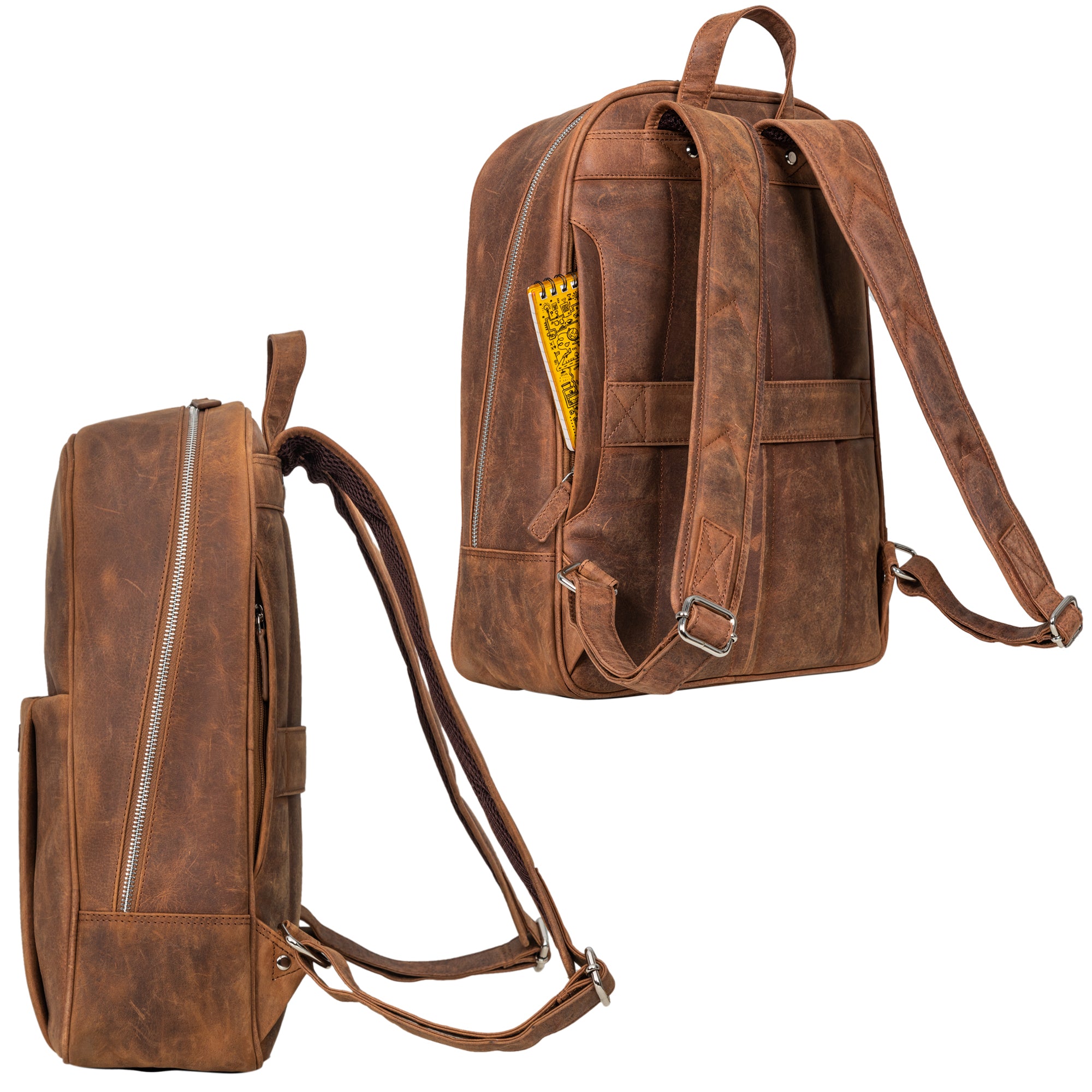 Ledertasche braun Rucksack