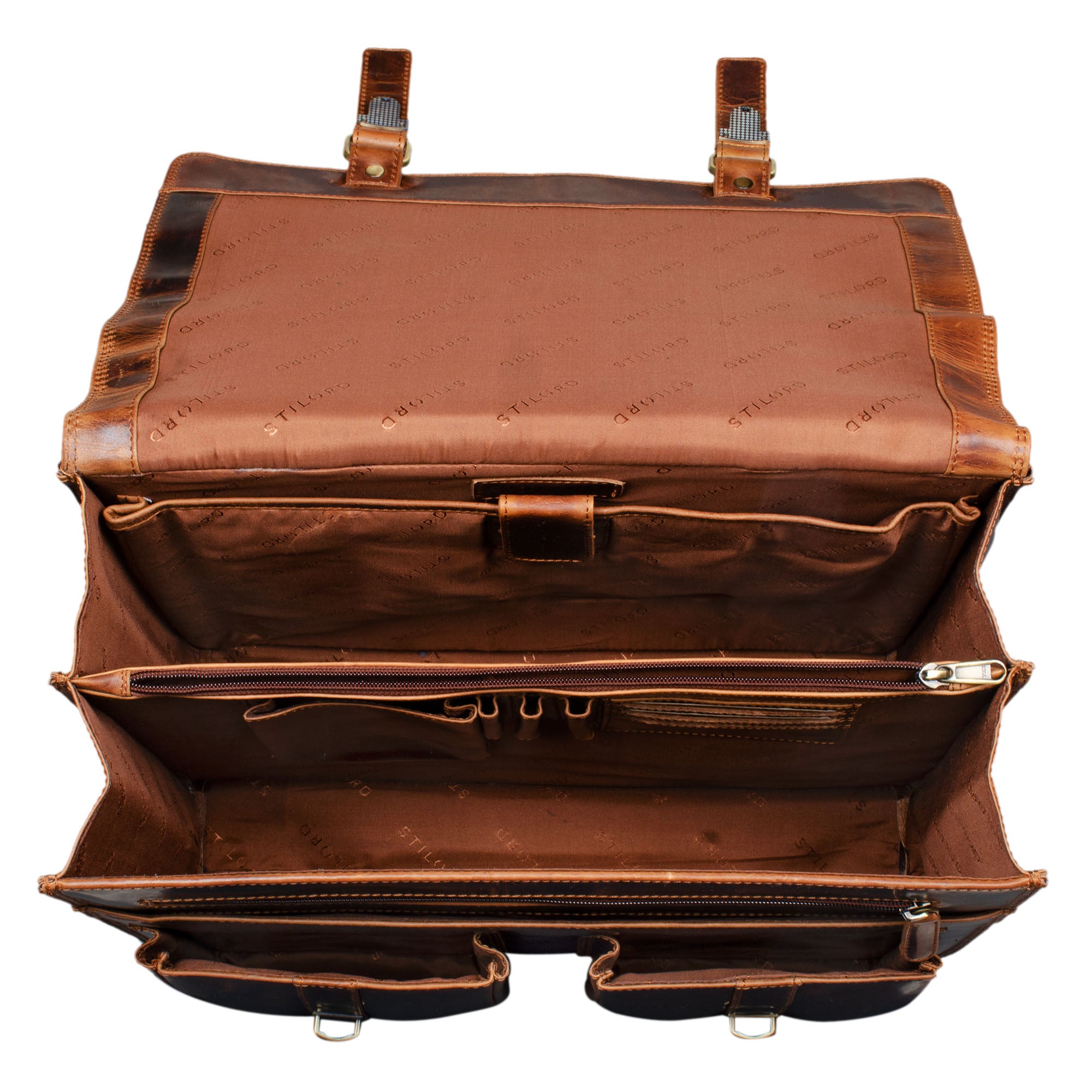 Lehrertasche Leder Vintage Herren Damen