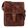 "Martinez" Pequeña Bolsa Cuero para Hombre Vintage Messenger Bandolera