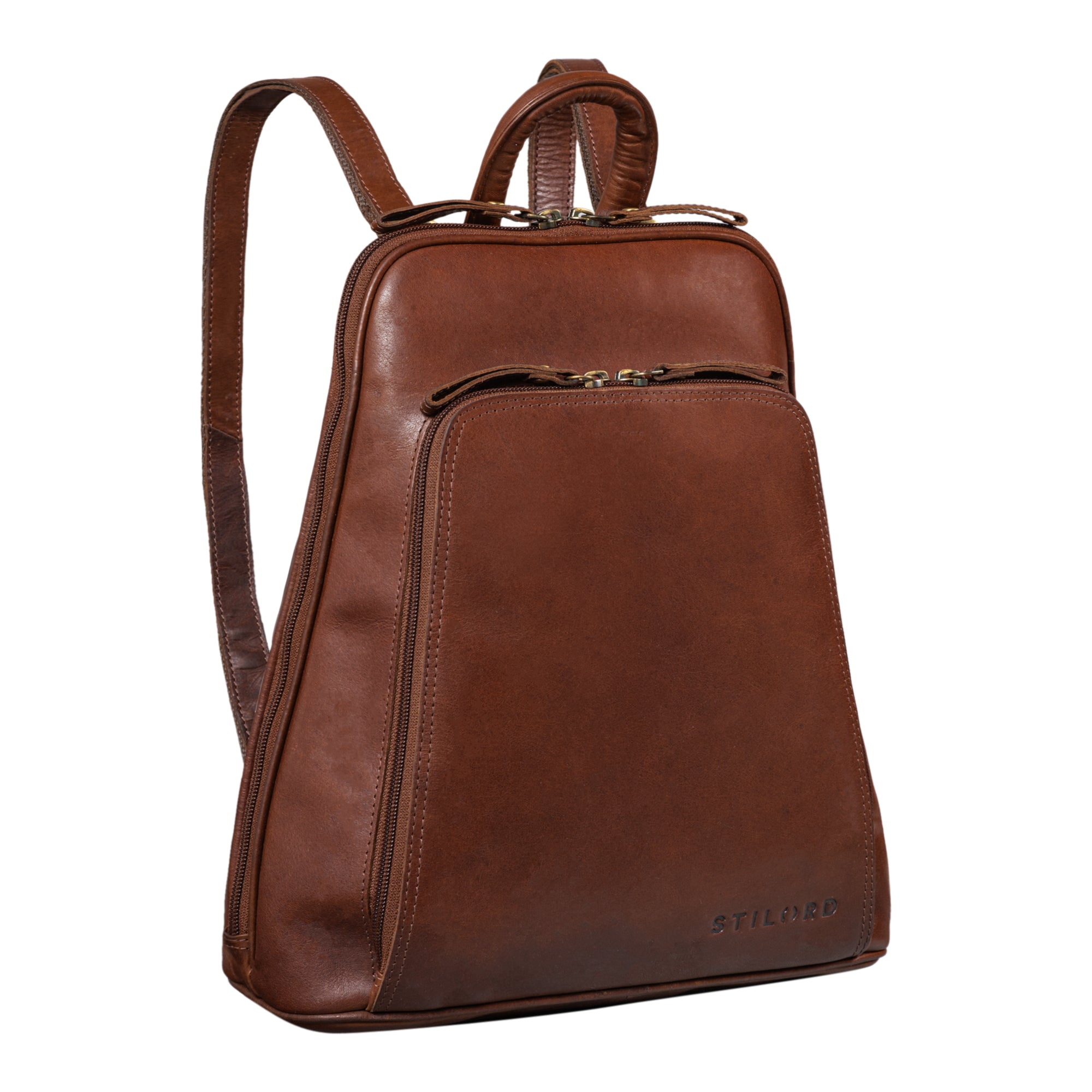 Vintage Daypack modern Leder braun