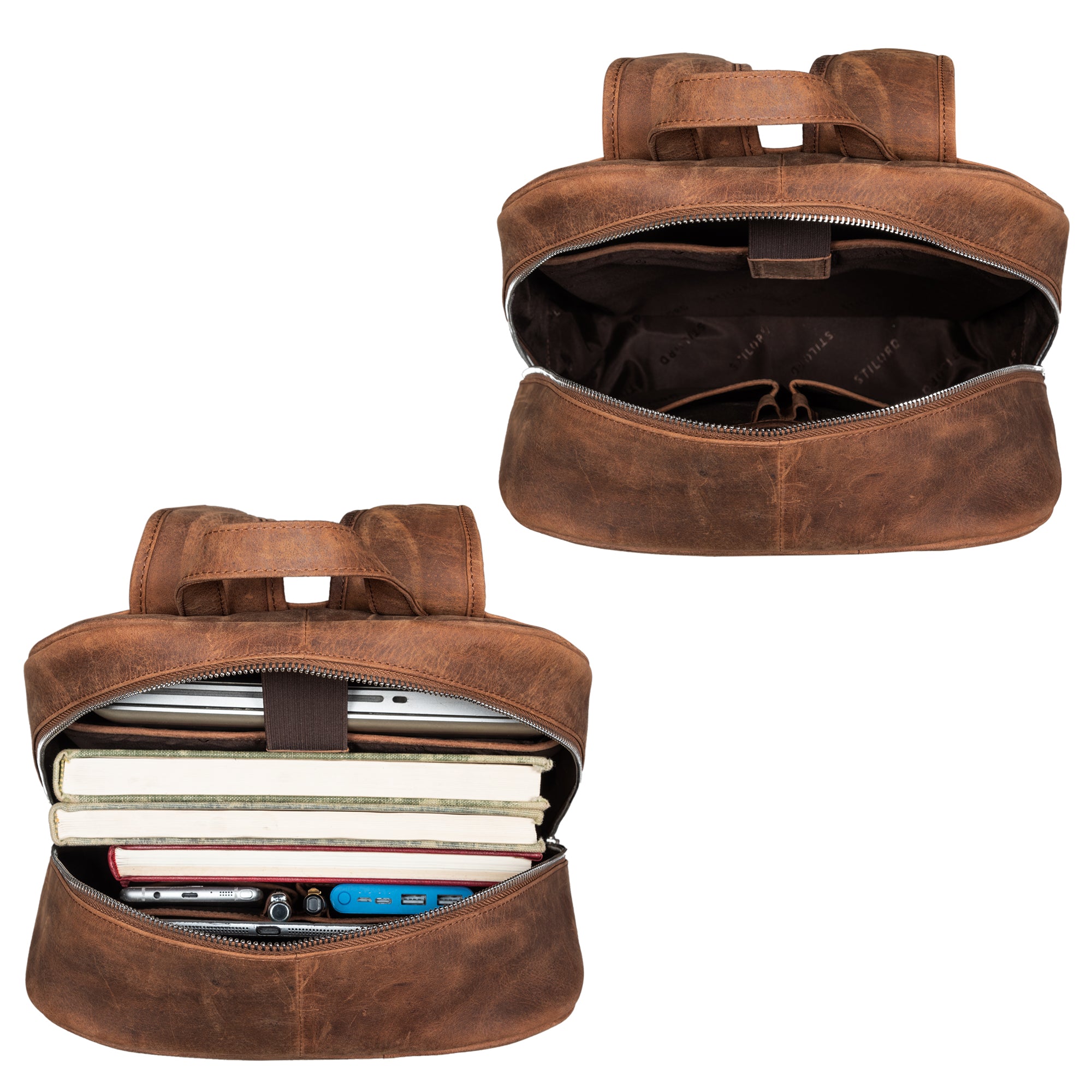 Herren Lederrucksack Braun