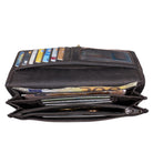 Damen Brieftasche Leder braun