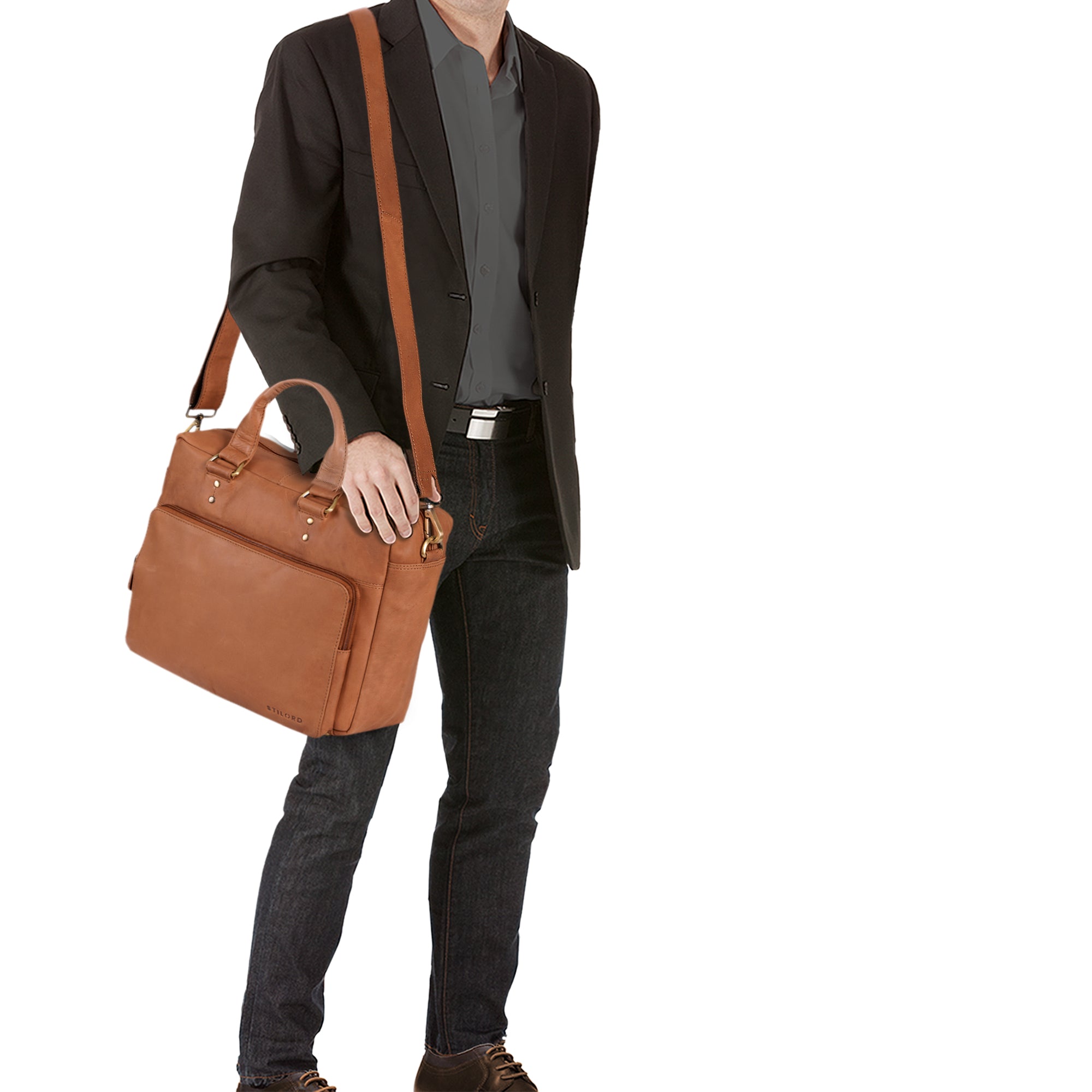 Leder Bürotasche DIN A4 Aktentasche