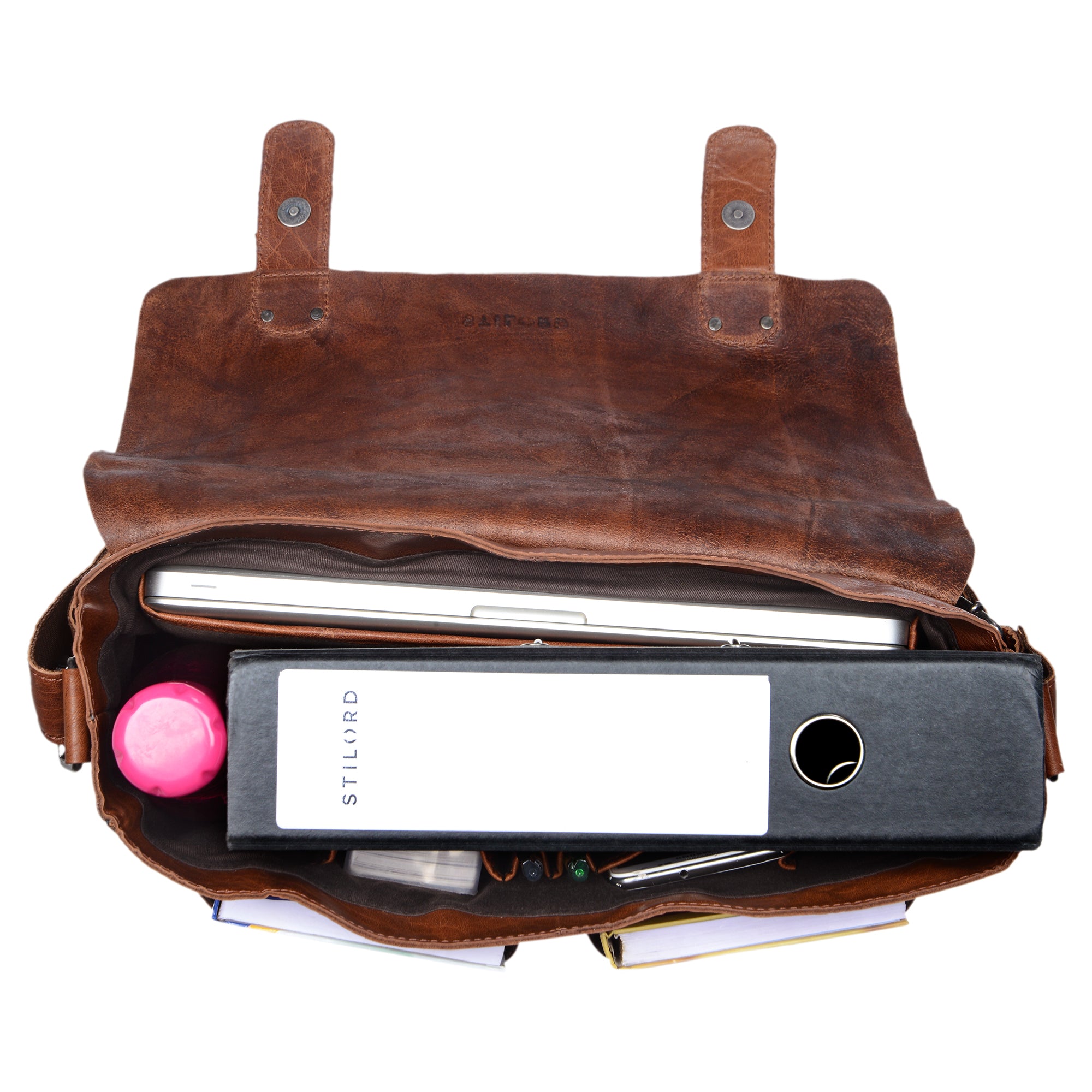 Leder Arbeitstasche Vintage braun