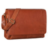 "Rick" Bolso De Cuero Para Laptop 15,6" Bandolera