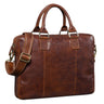 "Zacharias" Maletín Vintage De Cuero Business XL 15,6"