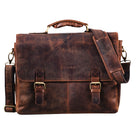 Braune Businesstasche Aktentasche Leder Vintage