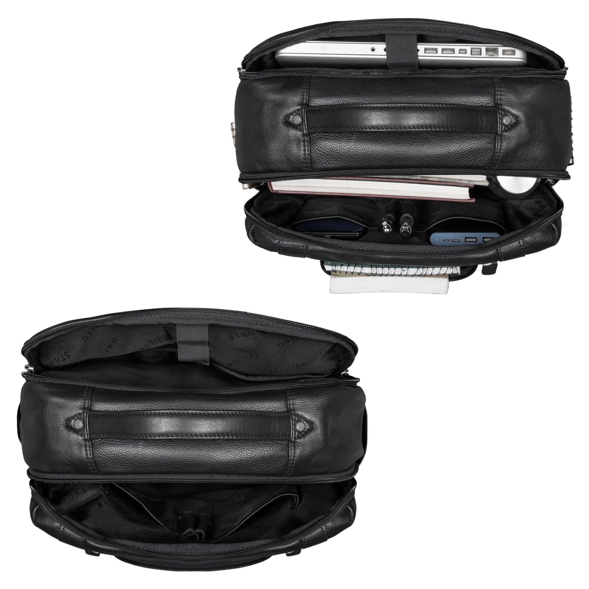 Lederrucksack Herren Business