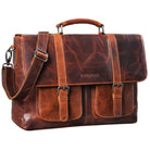 Braune Ledertasche Aktentasche Herren