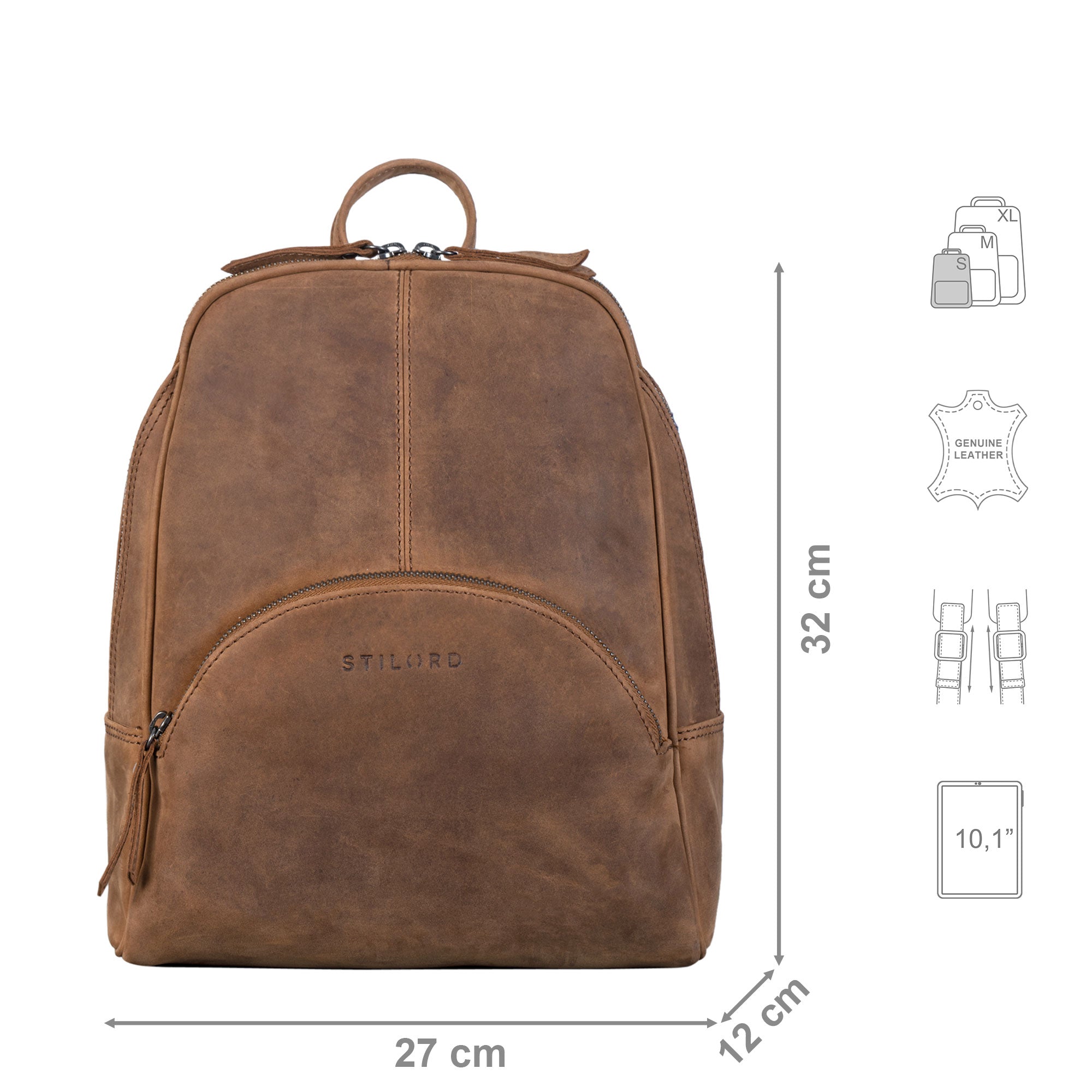 Vintage Backpack braun mini