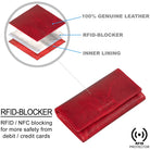 Vintage Geldbeutel RFID Rot