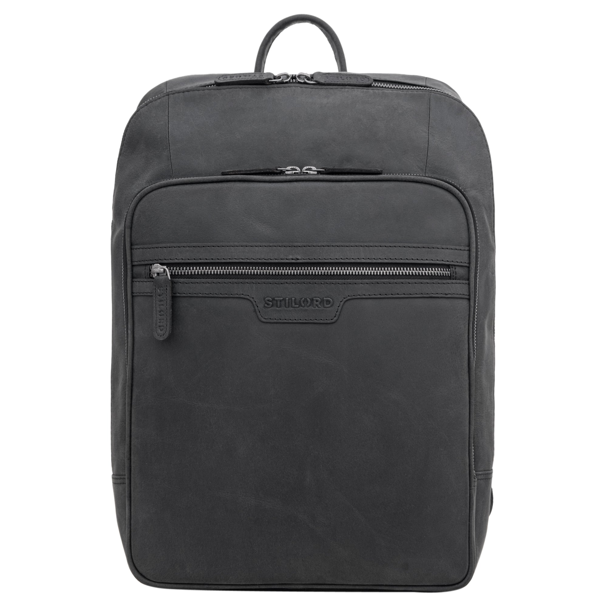 vintage leder rucksack frauen männer grau