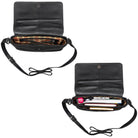 Handtasche Damen schwarz Leder