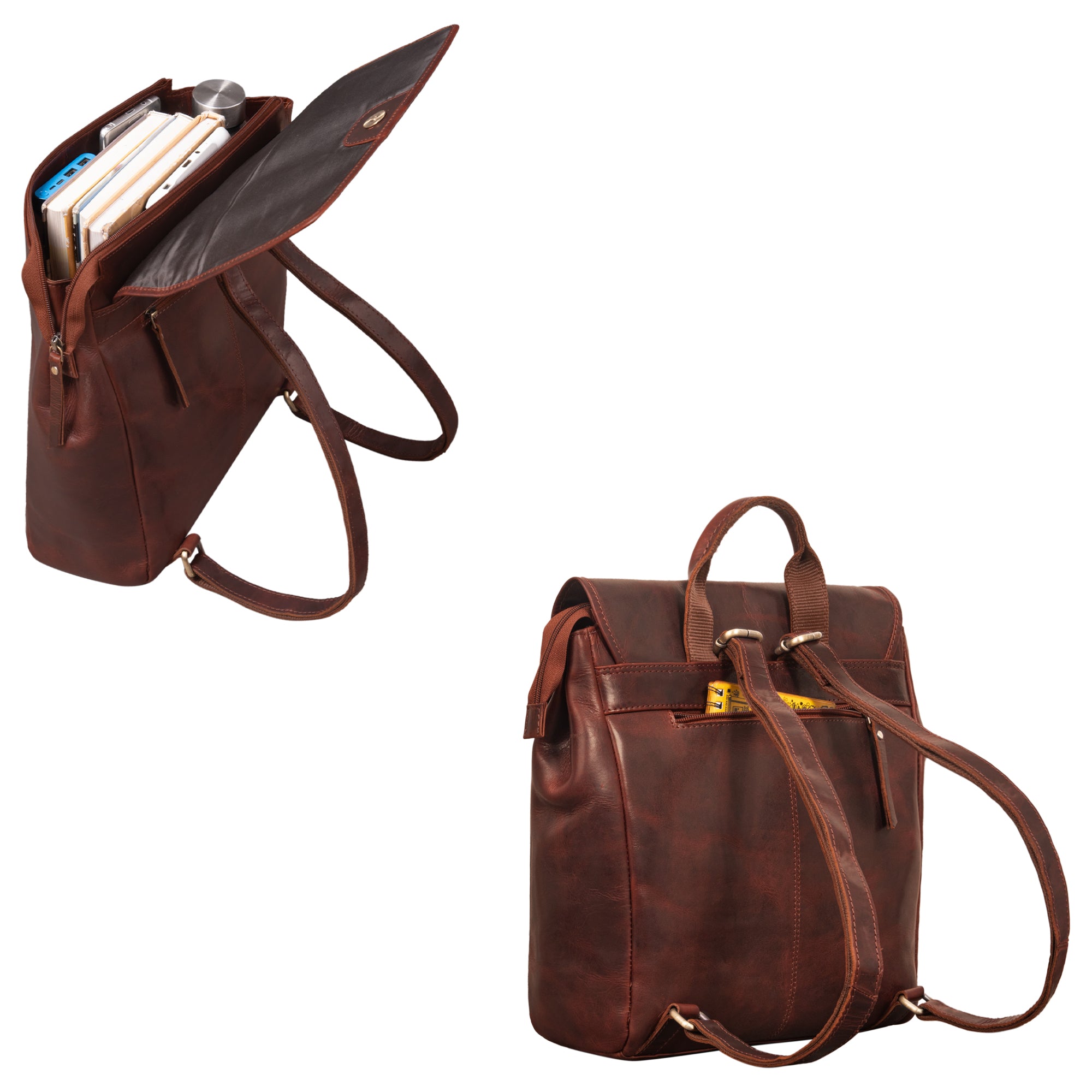Herren lederrucksack vintage gross