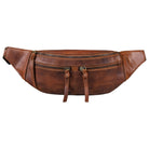 Vintage Leder Bauchtasche echtes Leder 