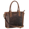 "Abigail" Bolso de Cuero para Mujeres Vintage Shopper Oficina