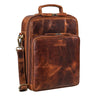 "Can" Bolso De Cuero Hombre Grande Vintage Cruzado 13 3 Pulgadas