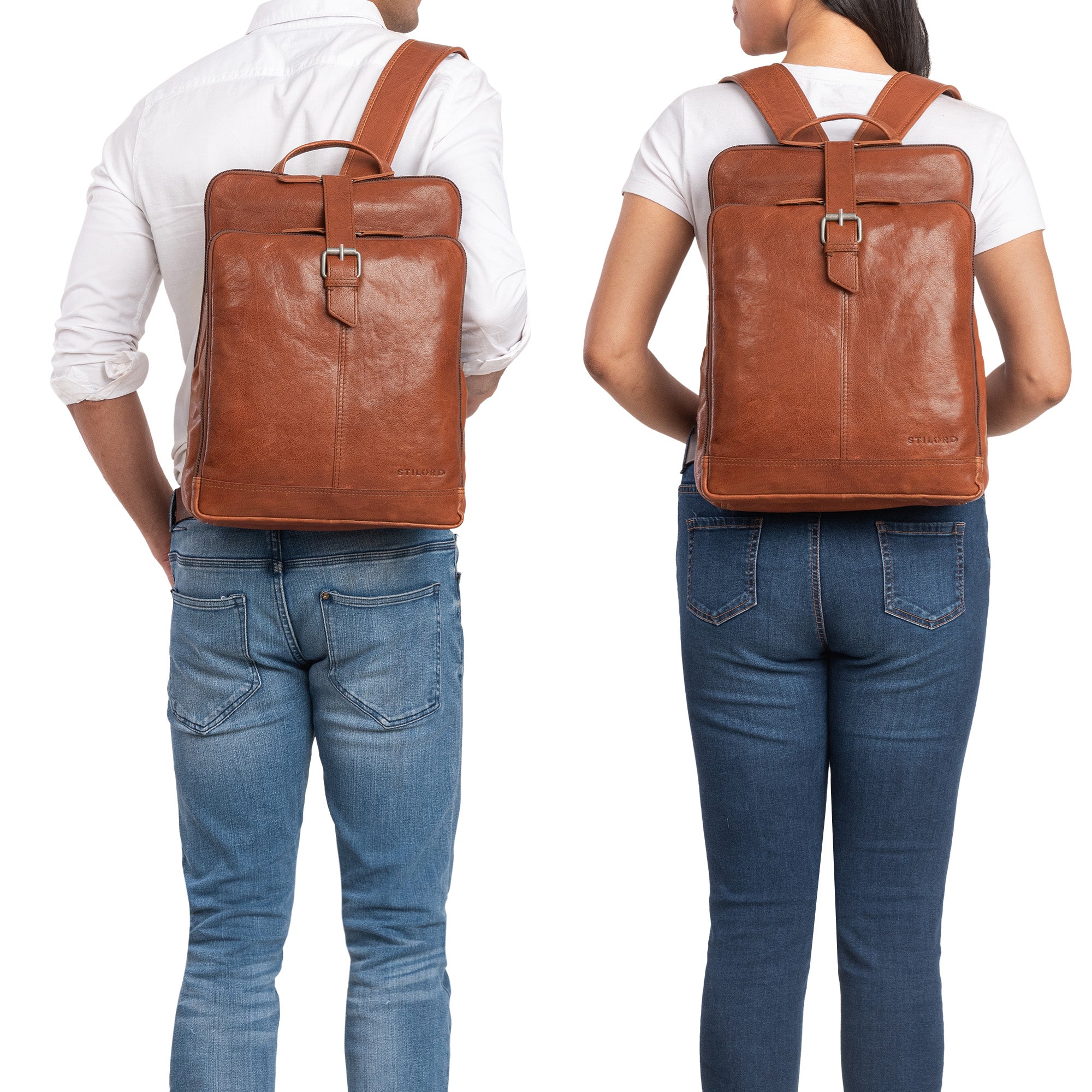 Cityrucksack Echtleder Rucksack