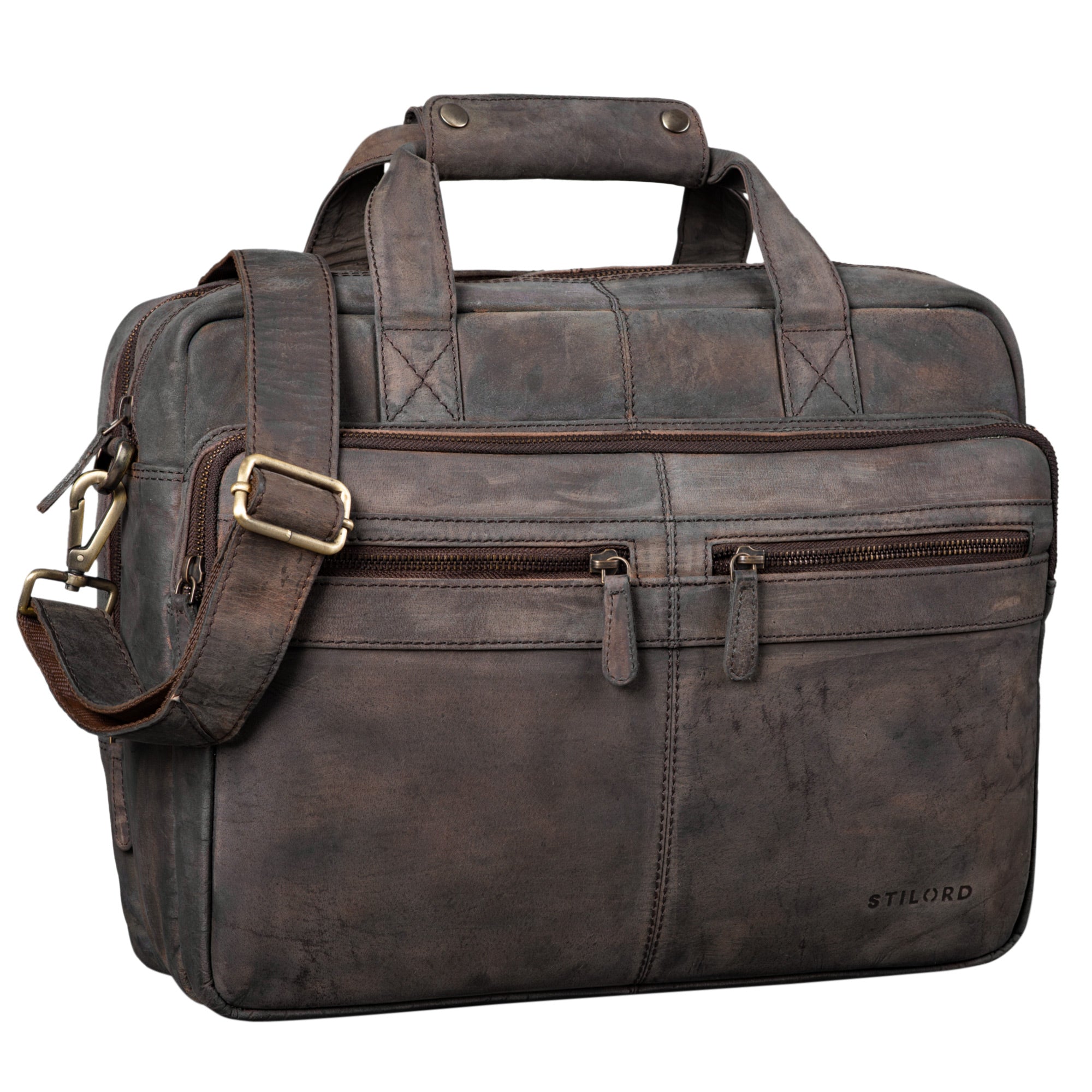Große Lehrertasche dunkelbraun