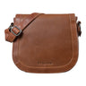 "Diana" Bolso de mano para mujer en cuero marrón