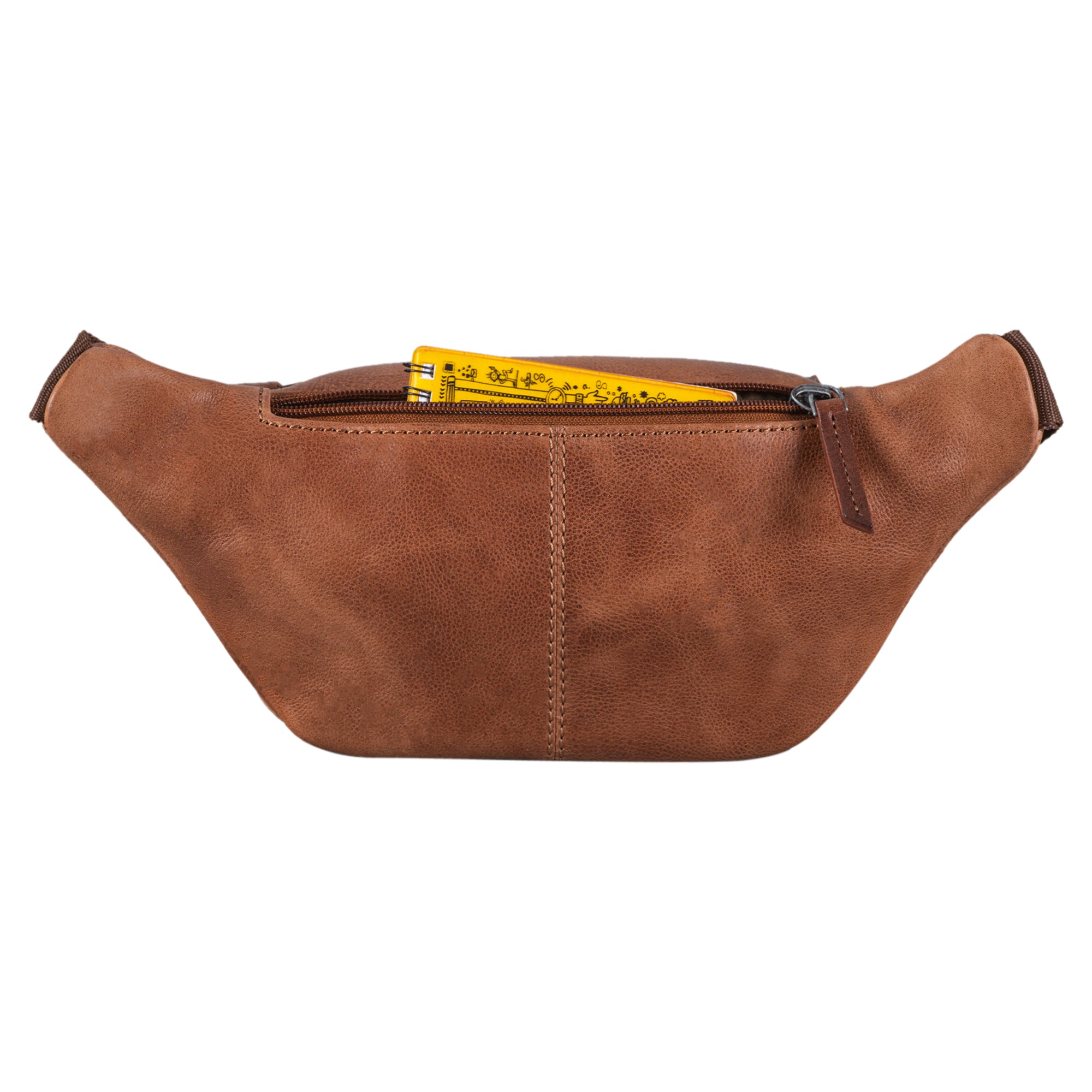 Vintage Gürteltasche Leder braun