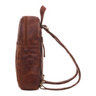 damen lederrucksack braun vintage