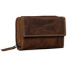 “Thea” Monedero Mujer De Cuero RFID Vintage Grande Cartera Mujer