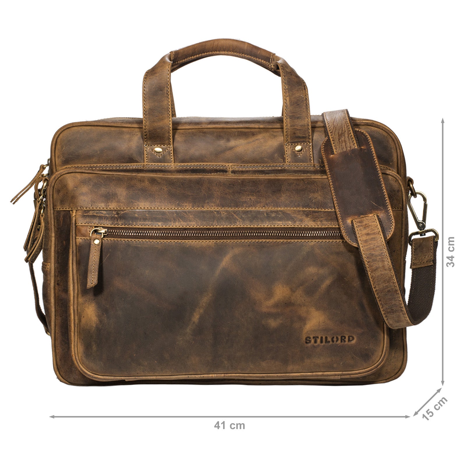 Vintage Lehrertasche Leder