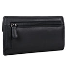 Schwarze Brieftasche Leder Damen RFID NFC