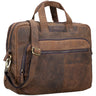"Alan" Bolsa Grande De Cuero Hombre Mujer Vintage Portátil 15 6