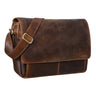 "Lonzo" Bolsa Vintage De Cuero De Búfalo Messenger Bag